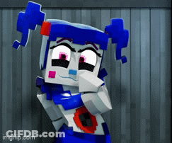 Blue And White Cartoon Character GIF