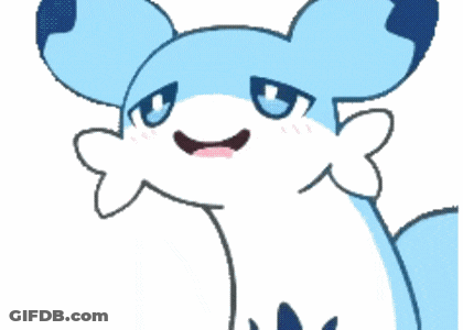 Blue And White Cartoon Character GIF