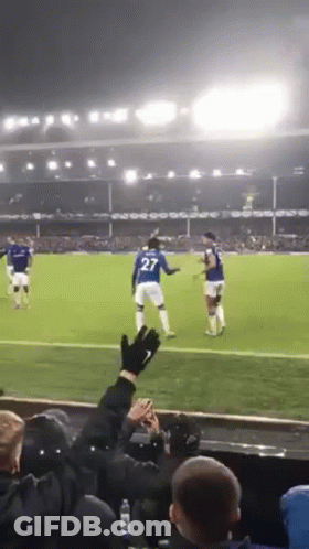 Blue And White Eve Ad Three Soccer Players GIF