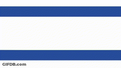 Blue And White Flag Star Of David Stand With Israel GIF