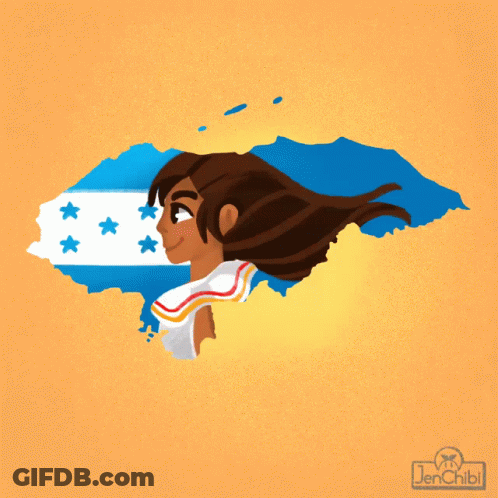 Blue And White Flag With Three Stars GIF