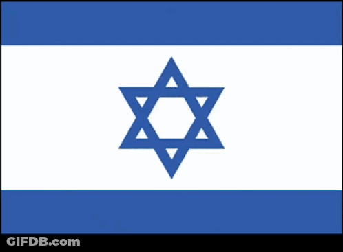 Blue And White Flag With Up Arrow GIF