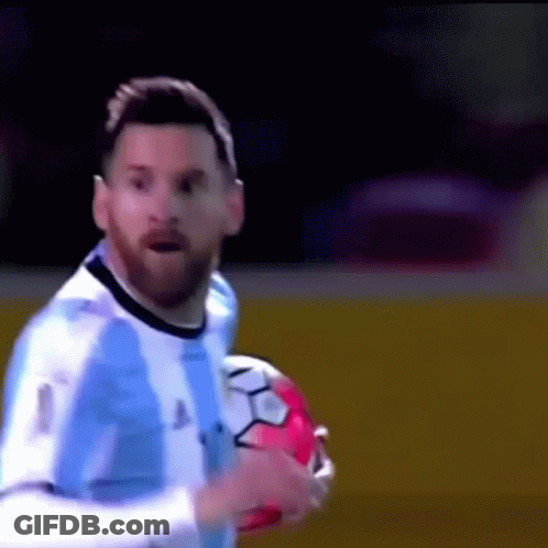 Blue And White Jersey Soccer Player Holding Ball GIF