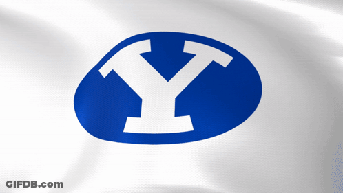 Blue And White Logo With Letter Y GIF