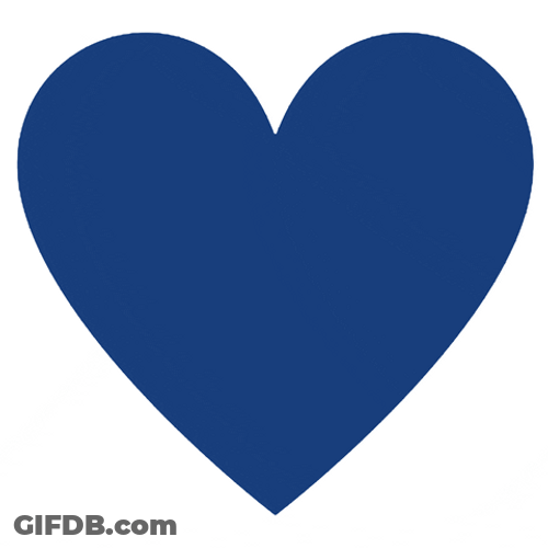 Blue And White Love Emoji GIF