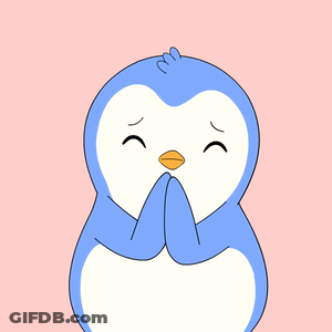 Blue And White Penguin Covering Face GIF