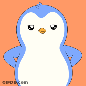 Blue And White Penguin Giving Thumbs Up GIF