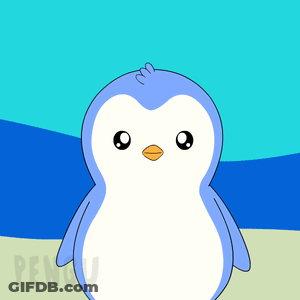 Blue And White Penguin On Beach GIF