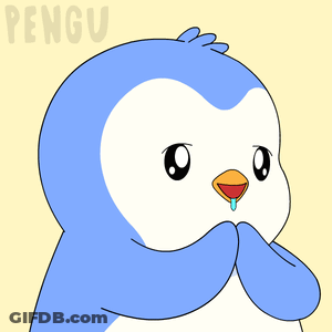 Blue And White Penguin Pengu GIF