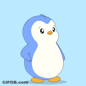 Blue And White Penguin Saying Chill Guy GIF