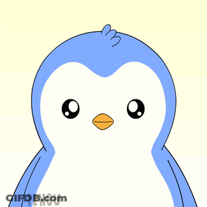 Blue And White Penguin Saying Pengu GIF