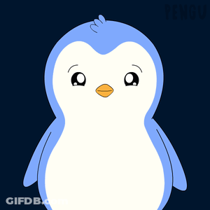 Blue And White Penguin With Words That S Penguin GIF