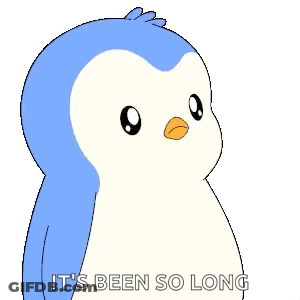 Blue And White Penguin You Done It's Been So Long GIF