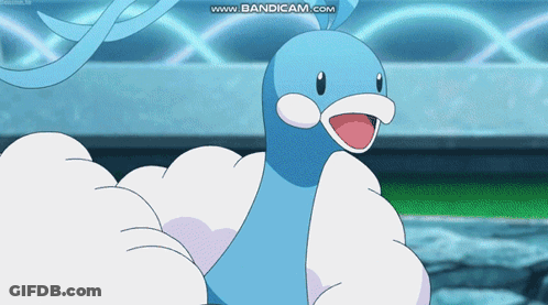 Blue And White Pokemon With Bandicam Watermark GIF
