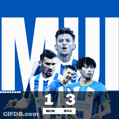 Blue And White Soccer Poster Number 13 GIF