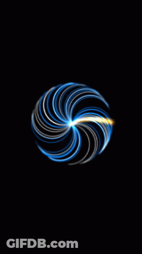 Blue And White Swirl Saying Aer GIF