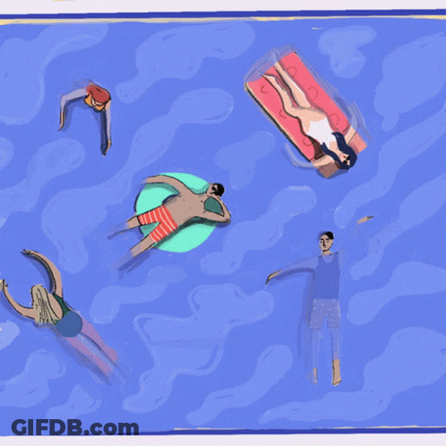 Blue And Yellow Background With Blue Border GIF