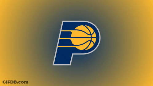 Blue And Yellow Indiana Pacers Logo GIF