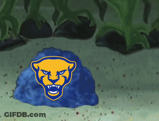 Blue And Yellow Lion Cartoon GIF