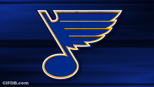 Blue And Yellow St. Louis Blues Logo GIF