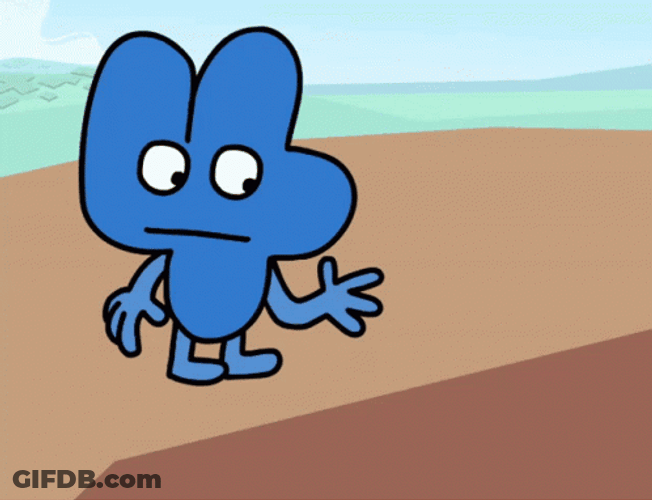 Blue Animated 4 And Yellow X GIF