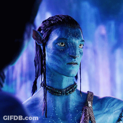 Blue Avatar With Necklace GIF