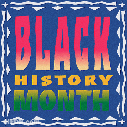 Blue Background Black History Month GIF