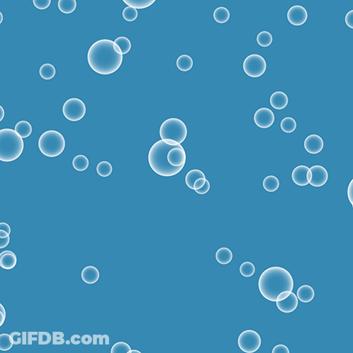 Blue Background Bubbles BRB GIF