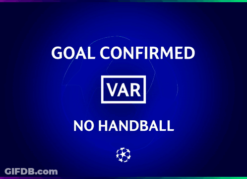 Blue Background Goal Confirmed Var GIF