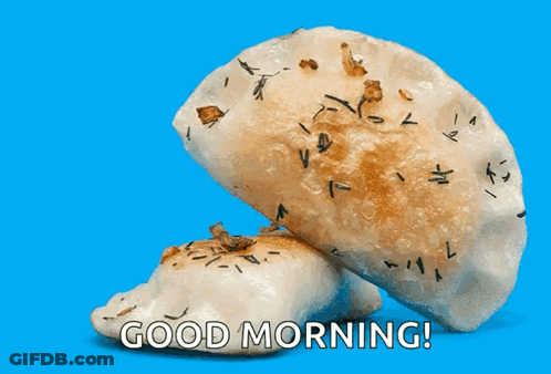 Blue Background Good Morning Message GIF