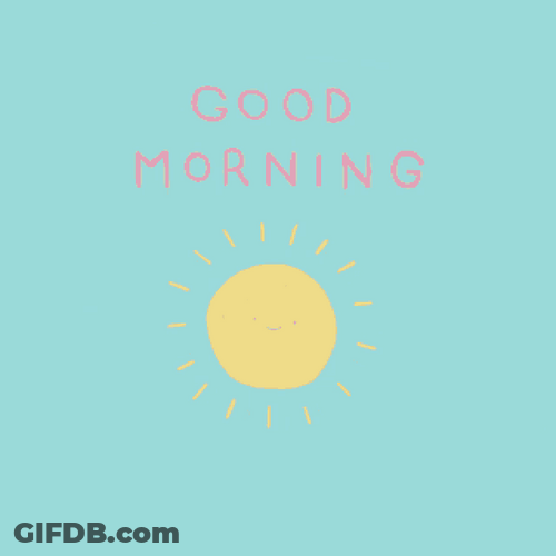 Blue Background Good Morning Sunshine GIF