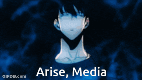 Blue Background Person Arise Media GIF