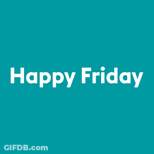 Blue Background Red Dots Happy Friday GIF