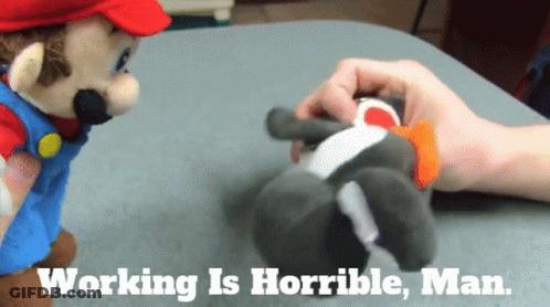 Blue Background Saying Do Great Work GIF