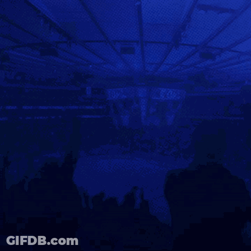 Blue Background Saying Go Go Goal GIF
