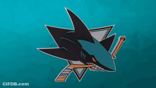 Blue Background Shark With Win GIF