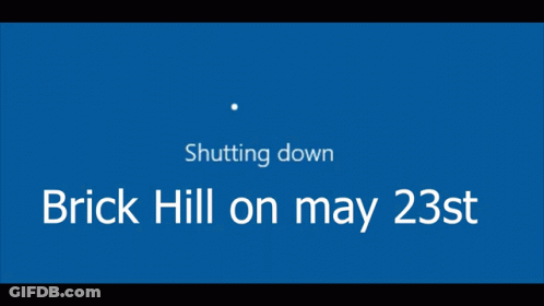 Blue Background Shutting Down Brick Hill On May 23St GIF