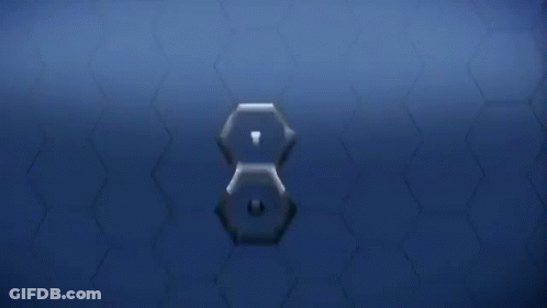 Blue Background Snowflake Av8 Win GIF
