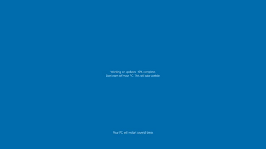 Blue Background Software Update GIF