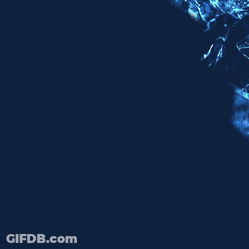 Blue Background White Down Arrow GIF