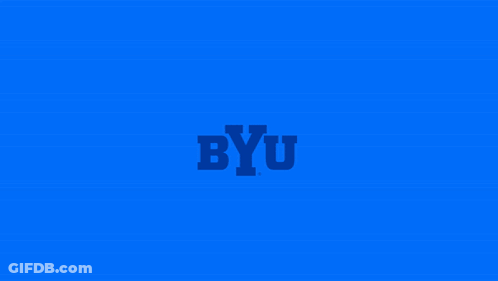 Blue Background White Lines With Letter U GIF