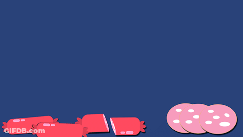 Blue Background With Bologna Day White Letters GIF