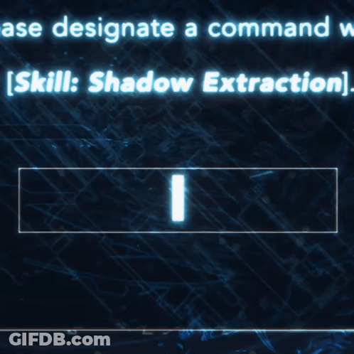 Blue Background With Button Saying Arise GIF