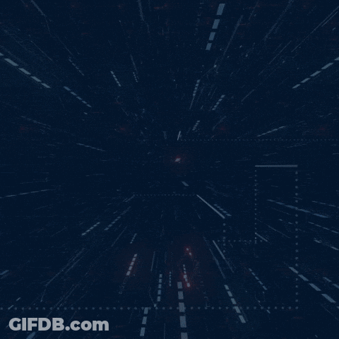 Blue Background With Face Search AI In White GIF