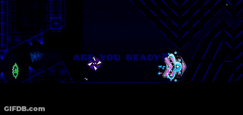 Blue Background With Geometric Pattern And Purple Circle GIF