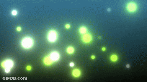 Blue Background With Green Circles GIF
