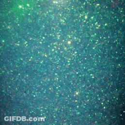 Blue Background With Green Glitter GIF