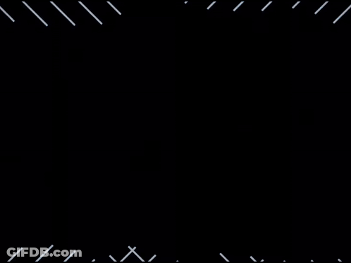 Blue Background With Ici In White Letters GIF