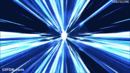 Blue Background With Light From Center GIF