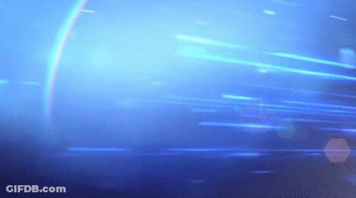 Blue Background With Rainbow GIF